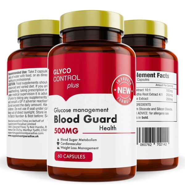 Glyco Control Plus Glucose Management Guard - 60 Capsules [ 1 Bottle ] - 1 Month Supply