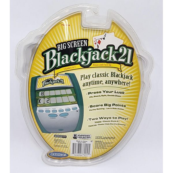 Big Screen Blackjack 21 Electronic Handheld Game With Lighted Screen (2005)