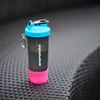 Smartshake Slim Shaker Bottle, 500 ml Capacity, Gunsmoke Black