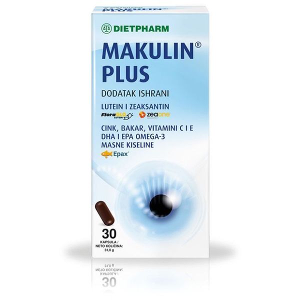 Dietpharm Makulin Plus, 30 capsules-  to maintain normal vision function