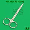 3 pcs HIGH POLISH IRIS MICRO SCISSORS 4.5" CURVED SHARP STAINLESS STEEL