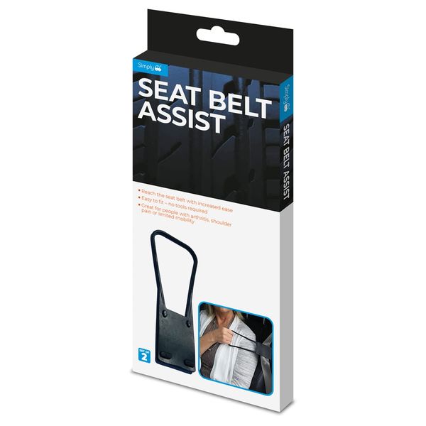 Simply SAS01 - Set of 2 - Universal Seat Belt Assist Reacher - Mobility Aid - Easy & Universal Fit