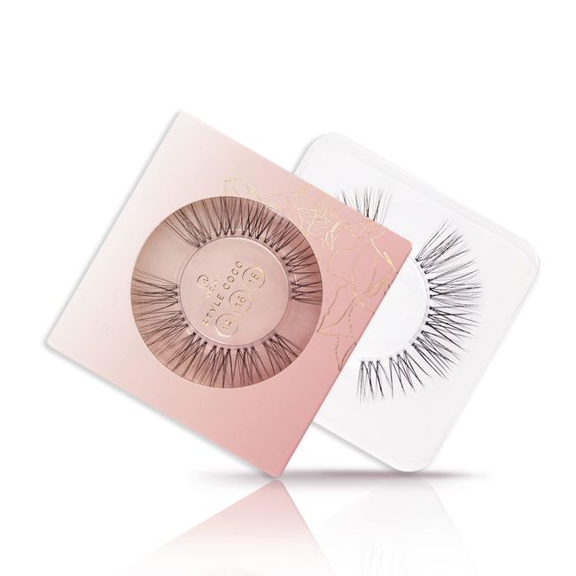 NICLAY Glamour Lash Single Coco – Wimpernverlängerung, Wimpernkranz, Set mit Wimpernkleber & Pinzette, Künstliche Wimpern, Lash Extensions – dauerhaft bis zu 7 Tage tragbar (8/10/12)