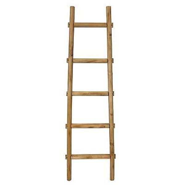 59 X 18 X 2  Brown Decorative Ladder Shelve