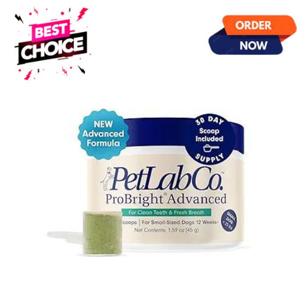 PetLab Co. ProBright Advanced Dental Powder - Dog Breath Freshener .