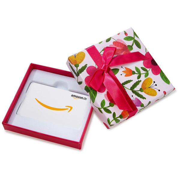 Amazon.de Gift Card in Gift Box (Flowers)