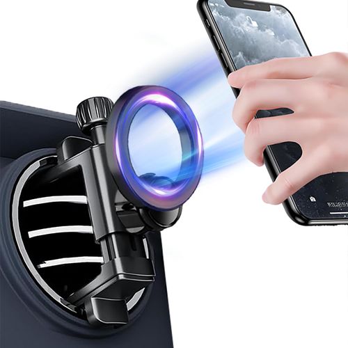 Takeyman Round Air Vent Car Phone Mount, for Mercedes Benz (A/B/C/E/S-Class) & Jeep Wrangler (2007-2025 JL/JK/4XE/Gladiator), Compatible with MagSafe 20 Pieces of N52 Super Strong Magnets
