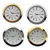 SPORTARC Clock Insert Quartz Movement, Round Mini Clock Insert Quartz Movement Replacement Parts White Dial Decor (55mm A)