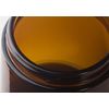 4 oz Amber Glass Straight Sided Empty Jar with Black Smooth Lid (3 pack)