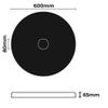 Ceiling Rose R18 600mm Resin Strong Lightweight Not Polystyrene Easy Fix