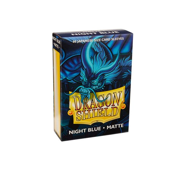 Dragon Shield Japanese Size Sleeves – Matte Night Blue 60CT - Card Sleeves Smooth & Tough - Compatible with Pokemon, Yugioh, & More– TCG, OCG,AT-11142