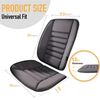 Kingphenix Memory Foam Lumbar Support Cushion Ergonomic Grey for Drivers Office