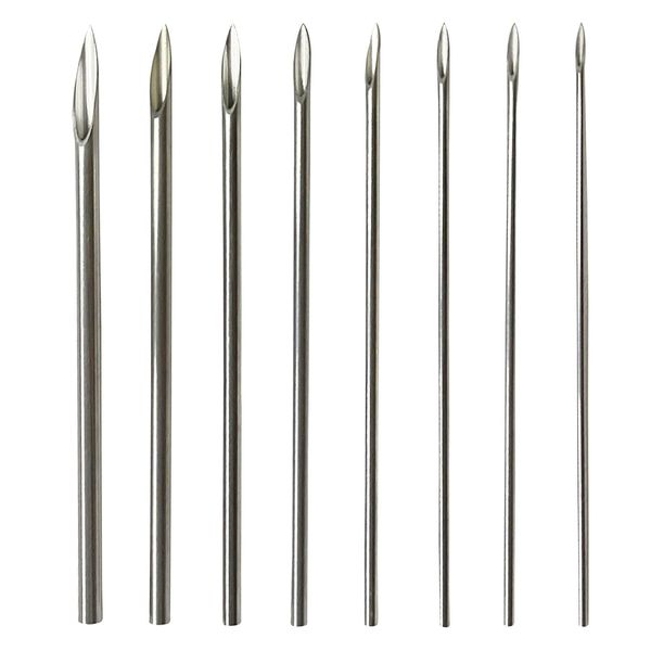 Body Piercing Needles,40PCS Mixed Piercing Needles-12g.13g.14g.15g.16g.17g.18g.20g Individualized Package 5Pcs of Each Stainless Steel Sterile(Mixed)