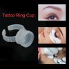 100/200/500Pcs Tattoo Ink Rings Disposable Tattoo Pigment Cup for Tattoo Ink and Eyelash Extension Glue(100pcs)