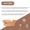 10 Flat Corrugated Boxes 20x20x4