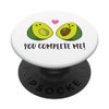 Avocado You Complete Me Avocado PopSockets Swappable PopGrip