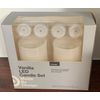 6pc Vanilla Scented LED Candle Set White - Made By Design