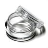 25 Pcs Empty Clear Plastic Cosmetic Containers 3g / 3ml Size Pot Jars Eyshadow Container