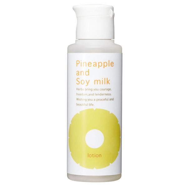 Suzuki Herb Research Institute Pineapple Soy Milk Lotion, 3.4 fl oz (100 ml), Approx. 1 Month Supply, Bikini Line, After Hair Removal, Unwanted Hair Care, Hair Loss