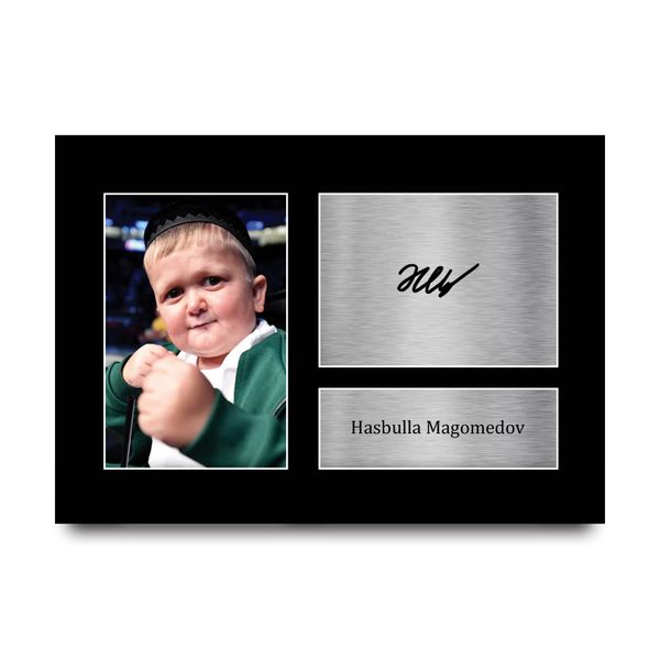 HWC Trading A4 Hasbulla Magomedov Gifts Printed Signed Autograph Picture for Followers & Fans