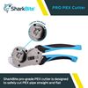 SharkBite Pro PEX Pipe Cutter with Replaceable Blade, PEX, PE-RT, HDPE, Polyethylene Tubing, 25880