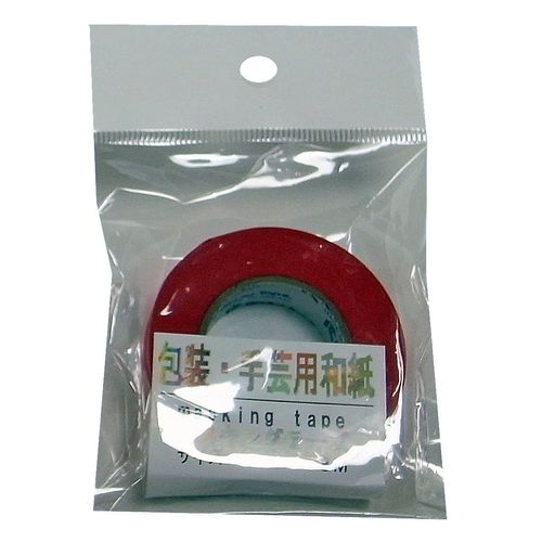 matuura Industrial Packaging, Craft Washi Tape Width 15 mm Length 18 m , Red