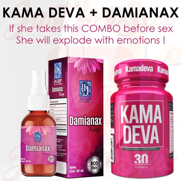 Damianax Desire Supplement + Kamadeva Women Energy Enhancement Supplement