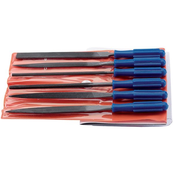 Draper 14185 Warding File Set with Handles, 100mm, 6 Pcs