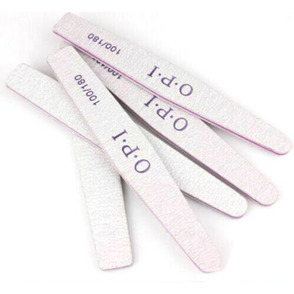 2 Pcs Nail Sanding Files Manicure Pedicure Tips Nail File 100/180 Buffer Block