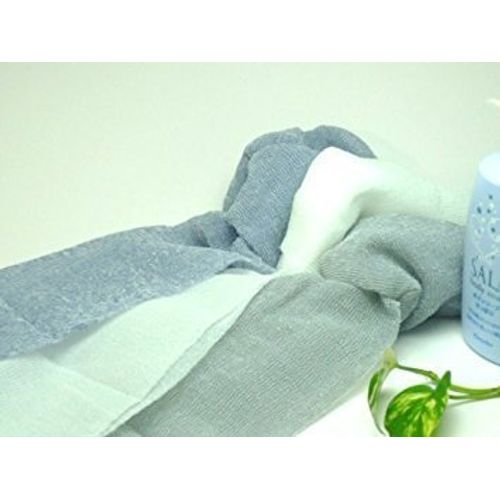 Salux Super Hard Nylon Japanese Beauty Skin Bath Wash Cloth/towel (Grey)(Japan Import)