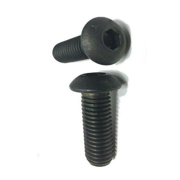 Pr-Mch Package of 100, 1/4-20 X 3" Button Head Cap Screw Black Oxide Thread Socket Set Kit #DR-D3711D
