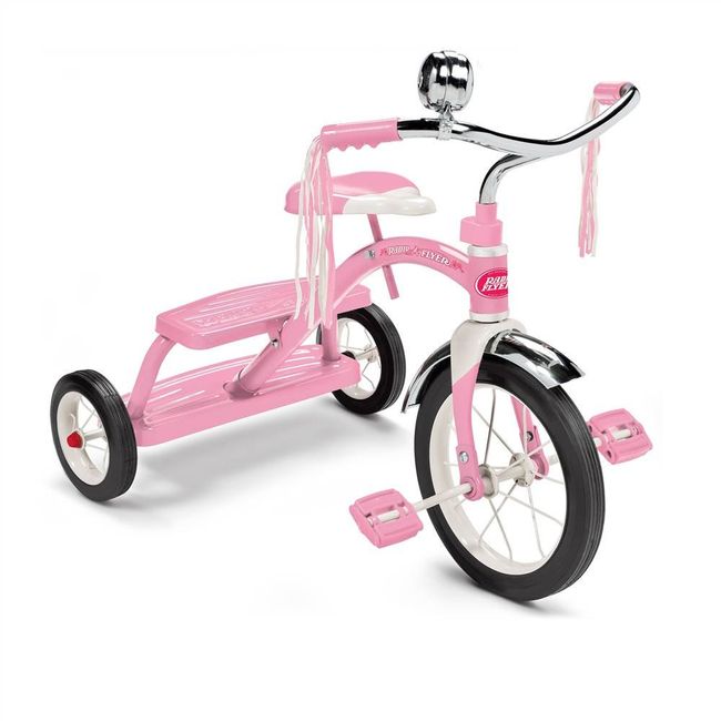 Radio Flyer Classic Pink Dual Deck Tricycle