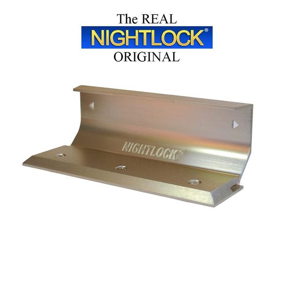 Nightlock Security Lock Door Barricade Brushed Nickel