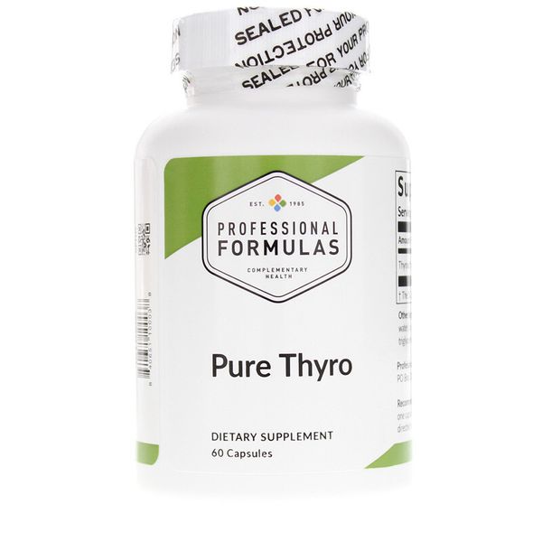 PURE THYRO 150mg PROFESSIONAL FORMULAS Lyophilized Thyroid Glandular Mfg: 01/25