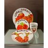 ROSANNA Thanksgiving - 4 Pcs Dinnerware, Gobble Gobble/Harvest/Pumpkin Pie