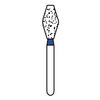 Osung 039EX-12 Dental Diamond Burs, Barrel Shape, Standard Grit Multi-Use, (Pack of 5)