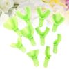 Healifty Dental Disposable Trays Impression Spoons Pack of 10 (Light Green)