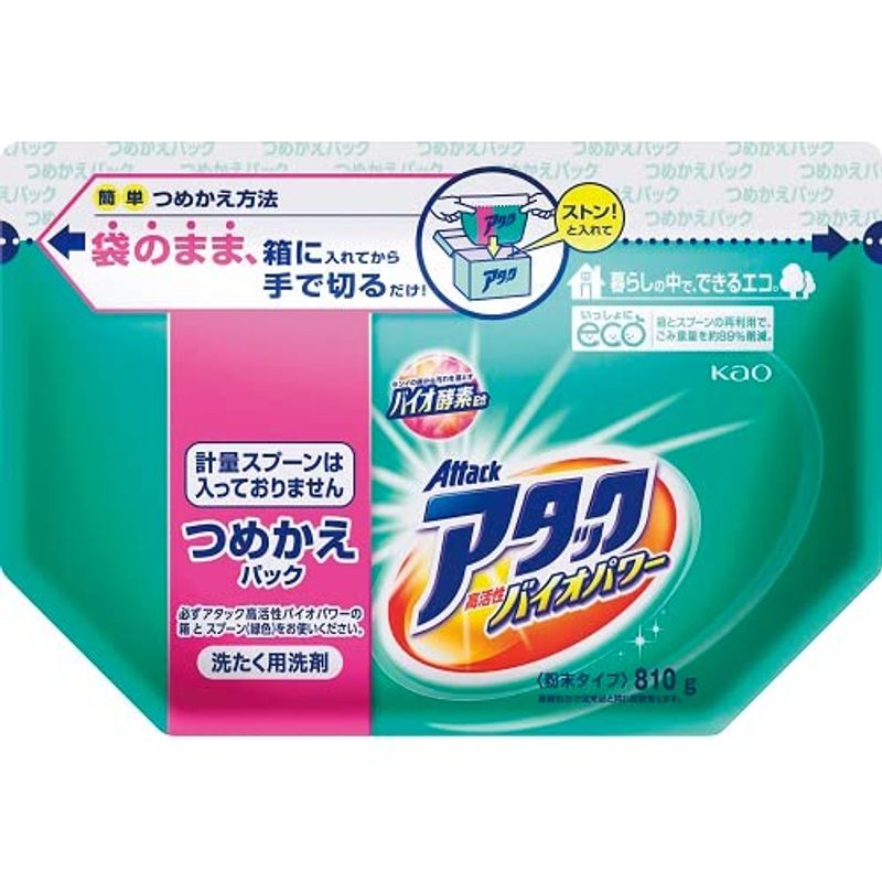 Kao Attack High Activity Bio EX Refill, 28.7 oz (810 g)