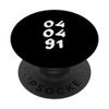 04.04.91 - Birthdate Design with Birth Day.Month.Year PopSockets Swappable PopGrip