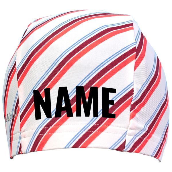 Kinder Motiv Badekappe mit Namen Bedruckt mit Name (Line, L)