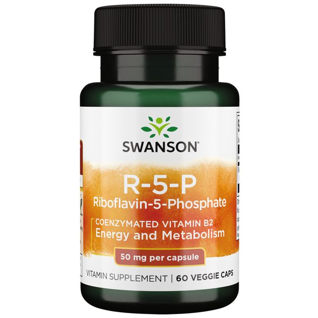 Swanson R-5-P (Riboflavin-5-Phosphate) 50 mg 60 Veggie Capsules