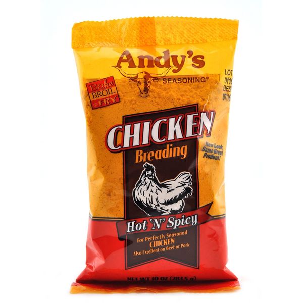 Andy's Breading Chicken Hot, 10 oz