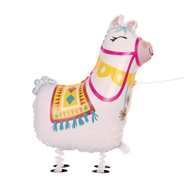 Animal Balloons, Llama Walking Pet Foil Balloon, 29" Large Walking Llama