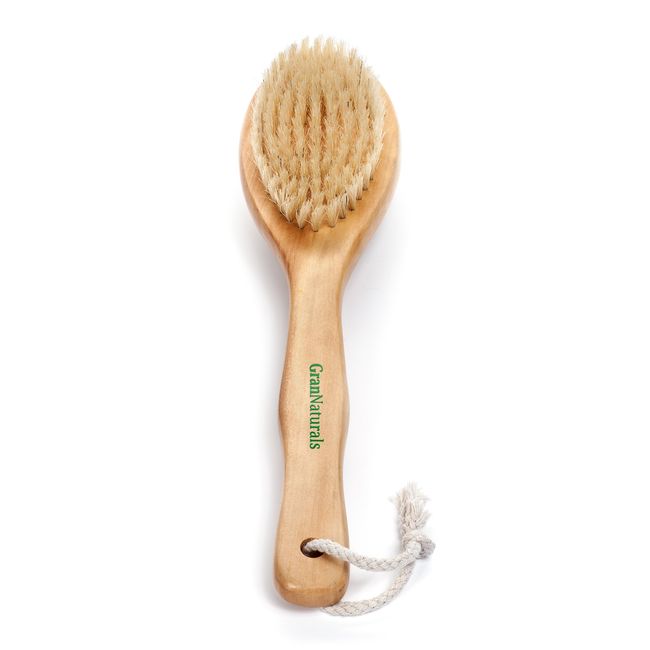 GranNaturals Boar Bristle Paddle Hair Brush for Women and Men - Natura