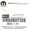 Mopar Screw Oval Head