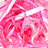 Ribbon Off Cut Bundle - Contains 10 Different 1 Metre Ribbons (Pink)