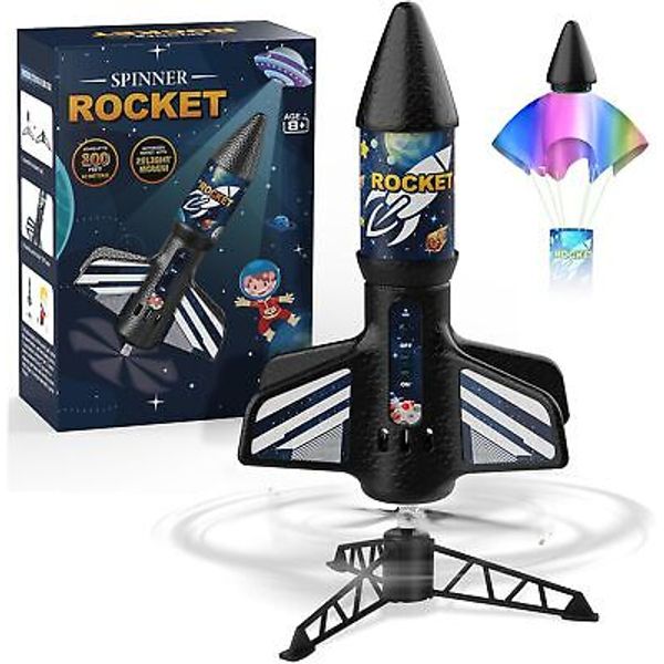 Rocket Launcher for Kids, Self Launching Motorized Air Rocket Toy, Outdoor Toys