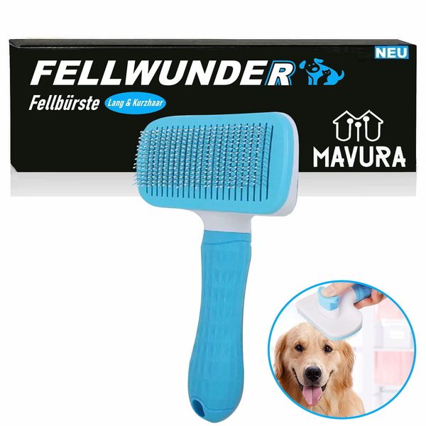 FELLWUNDER pet brush dog brush cat brush fur brush self-cleaning