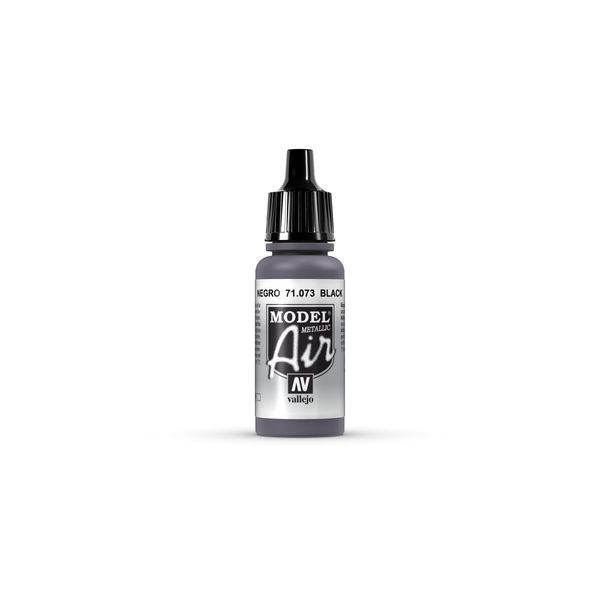 Vallejo Black Metal Paint, 17ml