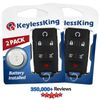 2x Keyless Entry Remote Key Fob Control Transmitter for M3N-32337100 6b Chrome